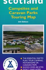Camperkaart Campinggids Scotland Campsites and Caravan Parks Touring map | Scottishcamping.com