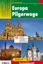 Wandelkaart Pelgrimsroute Overzichtskaart Europese Pelgrimspaden Europa Pilgerwege | Freytag Berndt