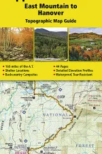 Wandelgids 1510 Topographic Map Guide Appalachian Trail East Mountain to Hanover | National Geographic