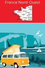 Camperkaart 774 Frankrijk Noord West France Nord Ouest van camping car | Michelin