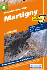 Mountainbikekaart 8 Martigny MTB kaart | Hallwag