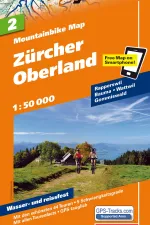 Mountainbikekaart 2 Zürcher Oberland MTB kaart | Hallwag