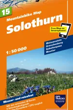 Mountainbikekaart 15 Solothurn MTB kaart | Hallwag