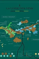 Scratch Map Loire Carte du vin | Wijnkaart | 70 x 50 cm | 1020 Dégustations