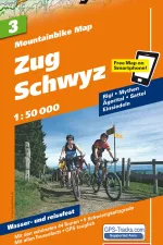 Mountainbikekaart 3 Zug Schwyz MTB kaart | Hallwag