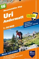 Mountainbikekaart 16 Uri Andermatt MTB kaart | Hallwag