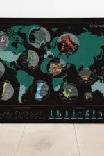 Scratch Map Monde Wereld Carte du vin | Wijnkaart | 70x 50 cm | 1020 Dégustations