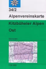 Toerskikaart 34 2S Alpenvereinskarte Kitzbüheler Alpen Ost ski | Alpenverein
