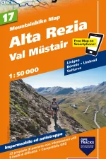 Mountainbikekaart 17 Alta Rezia Val Müstair MTB kaart | Hallwag