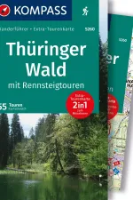 Wandelgids 5260 Kompass Wanderführer Thüringer Wald mit Rennsteigtouren | Kompass