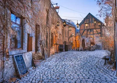 Kerstsfeer in de Belgische Ardennen Ardennen België