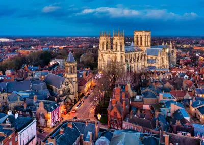 Kerstsfeer in York en Leeds Yorkshire En Humber Groot Brittannië
