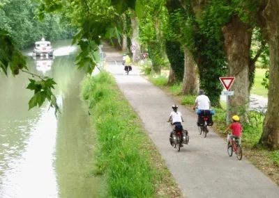 Canal de la Garonne van Bordeaux naar Toulouse Occitanie Frankrijk