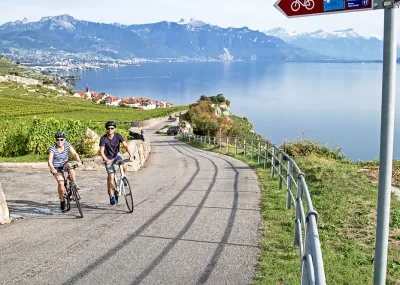 Fietsvakantie langs de Rhône Trektocht Zwitserland